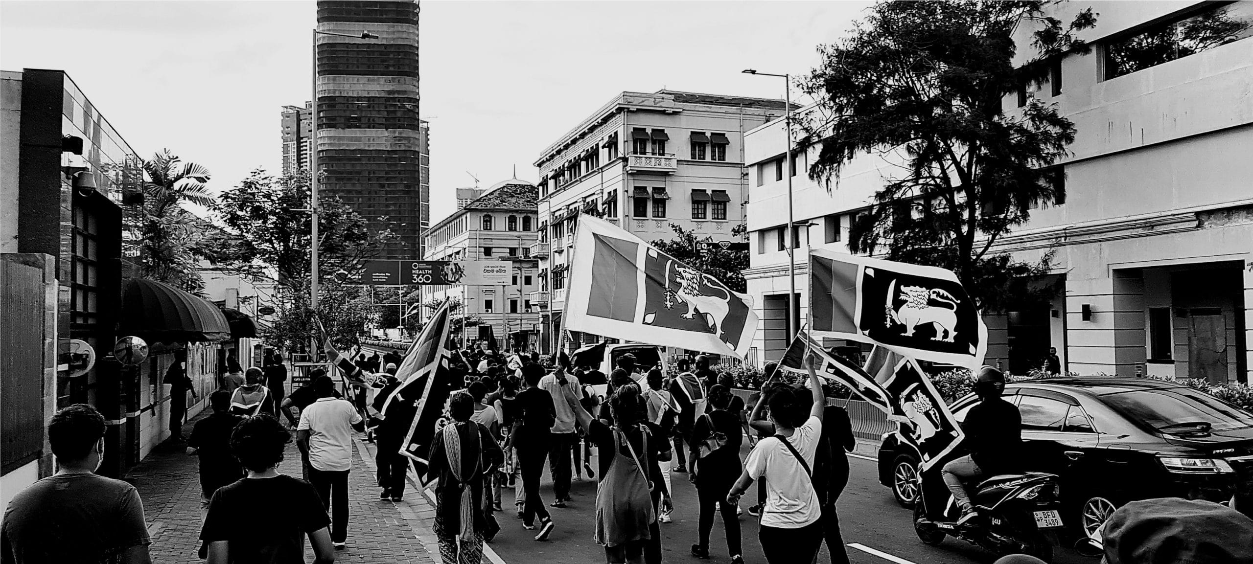 Foto eines Protestes