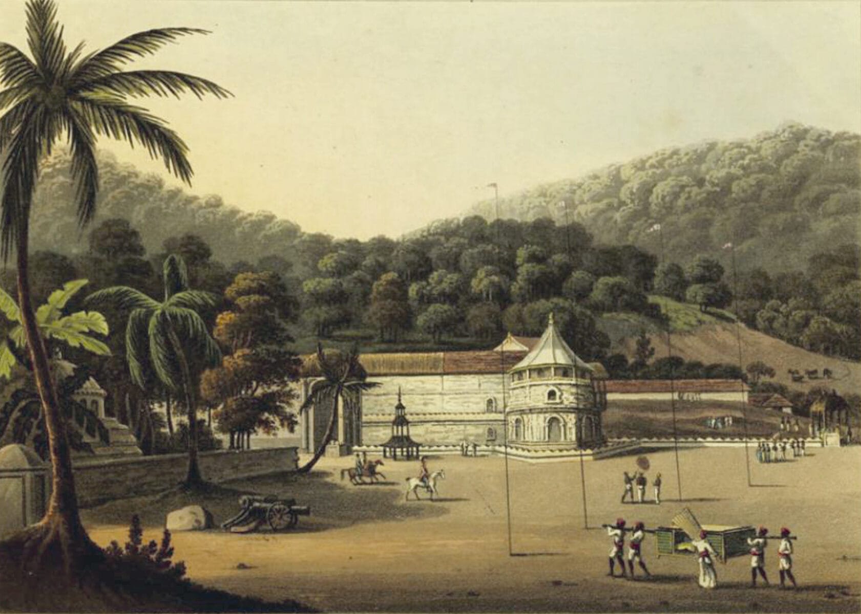 Der Zahntempel in Kandy, Sri Lanka, ca.1820
